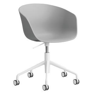 Hay AAC52 Bureaustoel Wit Onderstel Concrete Grey