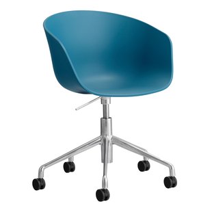 Hay AAC52 Bureaustoel Aluminium Onderstel Azure Blue