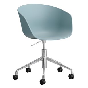 Hay AAC52 Bureaustoel Aluminium Onderstel Dusty Blue