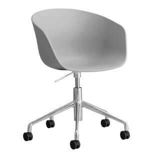 Hay AAC52 Bureaustoel Aluminium Onderstel Concrete Grey