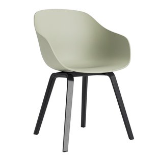 Hay AAC222 Stoel Zwart Gelakt Onderstel Pastel Green