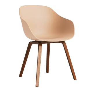 Hay AAC222 Stoel Gelakt Walnoot Onderstel Pale Peach