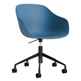 Hay AAC252 Bureaustoel Zwart Onderstel Azure Blue