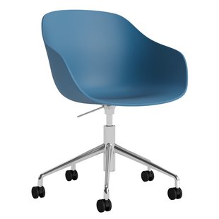 Hay AAC252 Bureaustoel Aluminium Onderstel Azure Blue