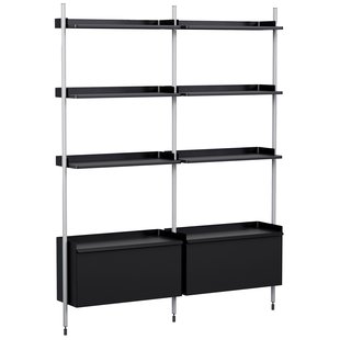 Hay Pier System 132 Wandkast Black/Clear