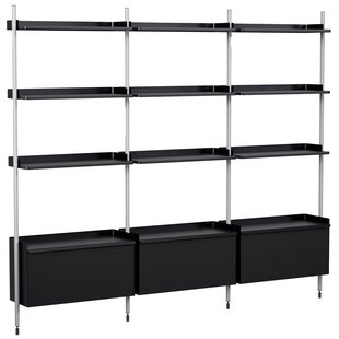 Hay Pier System 133 Wandkast Black/Clear