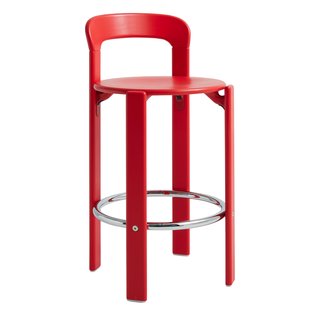 Hay Rey Barkruk 65 Scarlet Red Gelakt Beuken