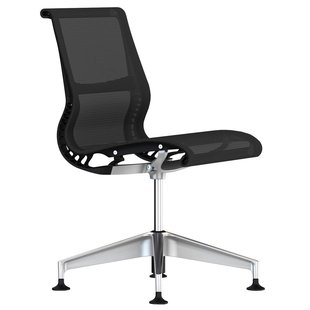 Herman Miller Setu 4-ster Bureaustoel Graphite Semi-polished 4W21