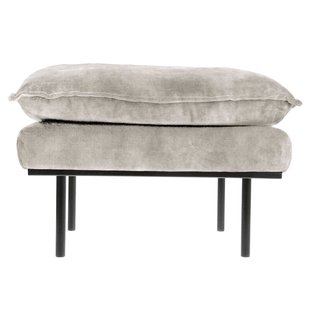 HKliving Retro Hocker Cr&egrave;me