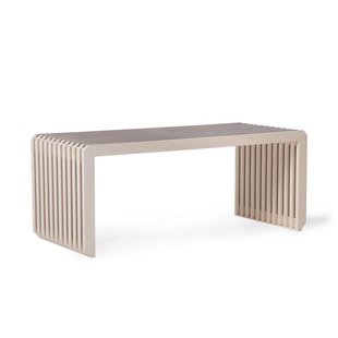 HKliving Slatted Bankje Eetbank 96 Sand
