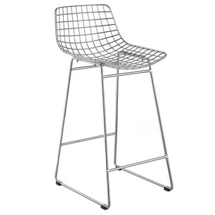 HKliving Wire Barkruk Chroom