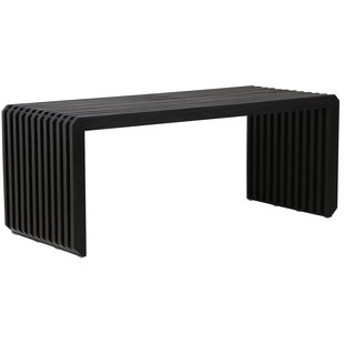 HKliving Slatted Bankje Eetbank 96 Zwart