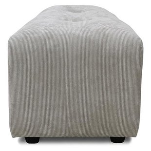 HKliving Vint Hocker Small Corduroy Rib Cream