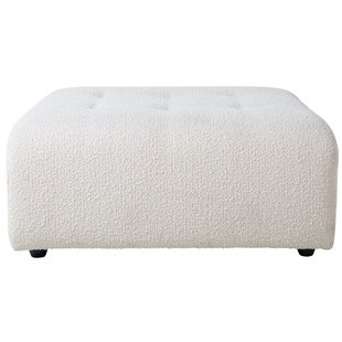 HKliving Vint Hocker Boucle Cream