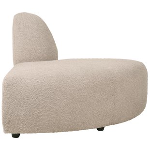 HKliving Jax Bank Element Hoek Rond Boucle Taupe