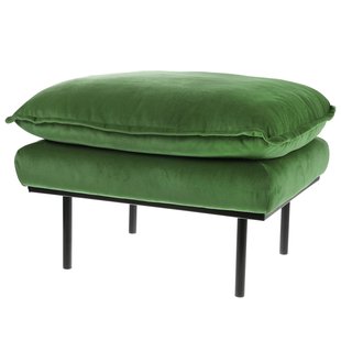 HKliving Retro Hocker Royal Velvet Green