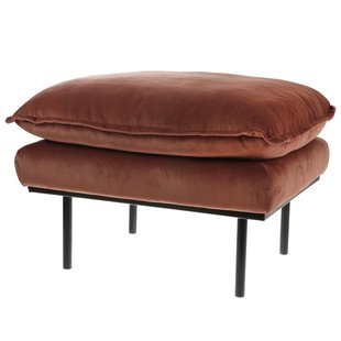 HKliving Retro Hocker Royal Velvet Magnolia