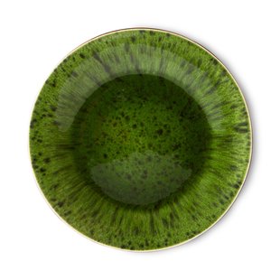 HKliving The Emeralds Ontbijtbord Set Van 2Ø21.6 Spotted Green HKliving The Emeralds Ontbijtbord Set Van 2Ø21.6 Spotted Green