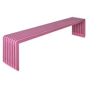 HKliving Slatted Bankje Eetbank 160 Pink
