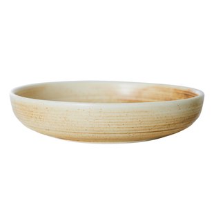 HKliving Chef Ceramic Diep Bord M&Oslash;19.3 Rustic Cream/brown