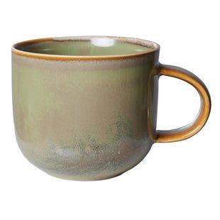 HKliving Chef Ceramic Mok Met Oor Moss Green