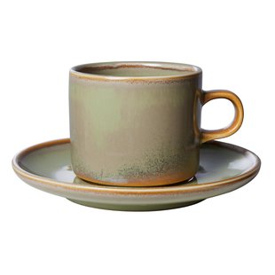 HKliving Chef Ceramic Kop En Schotel Moss Green