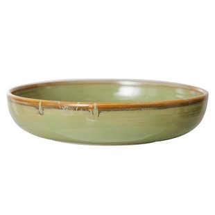 HKliving Chef Ceramic Diep Bord L&Oslash;21.5 Moss Green