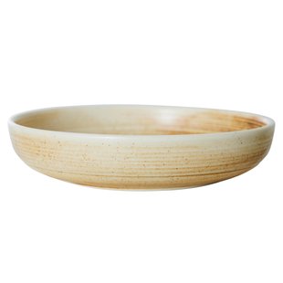 HKliving Chef Ceramic Diep Bord L&Oslash;21.5 Rustic Cream/brown