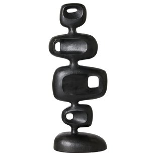 HKliving Aluminium Sculpture Heavy Black Woondecoratie