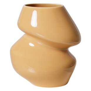 HKliving Ceramic Organic Vaas Cappuccino S