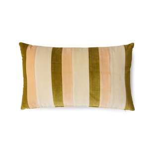 HKliving Striped Velvet Kussen 60x35 Fields
