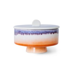 HKliving 70&#039;s Ceramic Bonbon Voorraadpot Op Voet Mauve
