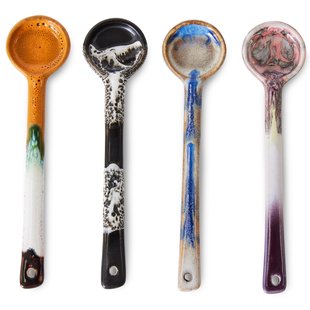 HKliving 70's Ceramic Lepels M Set Van 4 Force