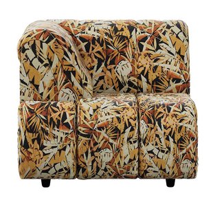 HKliving Wave Bank Element Left High Arm Printed Hollywood