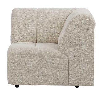 HKliving Wave Bank Element Hoek Boucle Cream