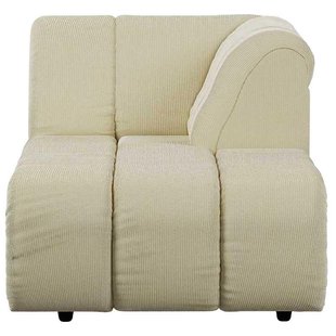 HKliving Wave Bank Element Right Divan Corduroy Rib Hay