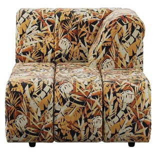 HKliving Wave Bank Element Right Divan Printed Hollywood