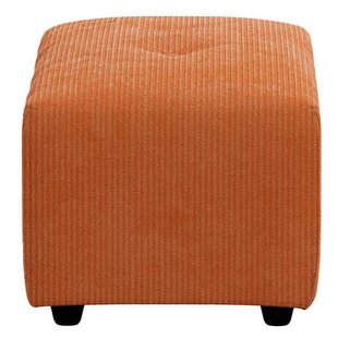 HKliving Vint Hocker Small Corduroy Rib Dusty Orange
