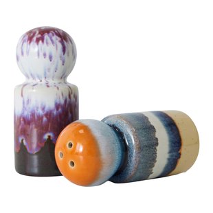HKliving 70&#039;s Ceramic Peper En Zout Set Stargaze
