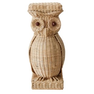 HKliving Rattan Uil Bijzettafel