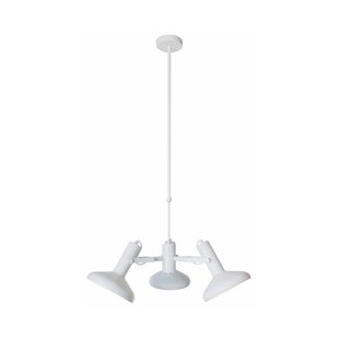 Artdelight Vectro - hanglamp - Ø 55 x 173 cm - wit