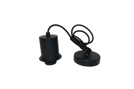 Artdelight Rosario - pendelset voor Ø 20 cm - 150 cm - zwart