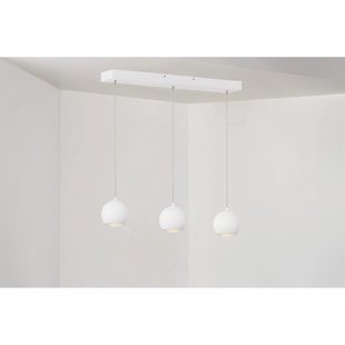Artdelight Denver - hanglamp - 100 x 8,2 x 200 cm - 3 x 7W dimbare LED incl. - wit