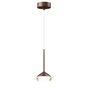 Artdelight Phoenix - hanglamp - Ø 11,6 x 208,2 cm - 7W dimbare led incl. - geborsteld brons