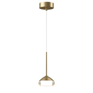 Artdelight Phoenix - hanglamp - Ø 11,6 x 208,2 cm - 7W dimbare led incl. - geborsteld goud