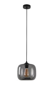 Artdelight Preston - hanglamp - Ø 24 x 178 cm - gerookt