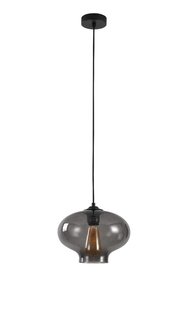 Artdelight Toronto - hanglamp - Ø 26,5 x 175 cm - gerookt