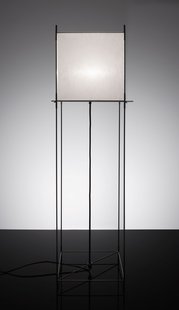 Hollands Licht Lotek Classic Vloerlamp Frame Zwart Metaal Doek Wit