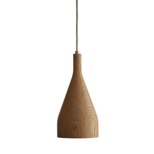 Hollands Licht Timber Hanglamp Small&Oslash;6.8 Messing Eiken