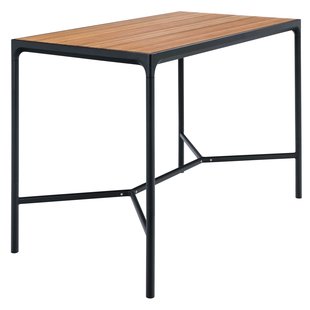 Houe Four Statafel Buiten 160x90 Bamboe Zwart Onderstel Houe Four Statafel Buiten 160x90 Bamboe Zwart Onderstel